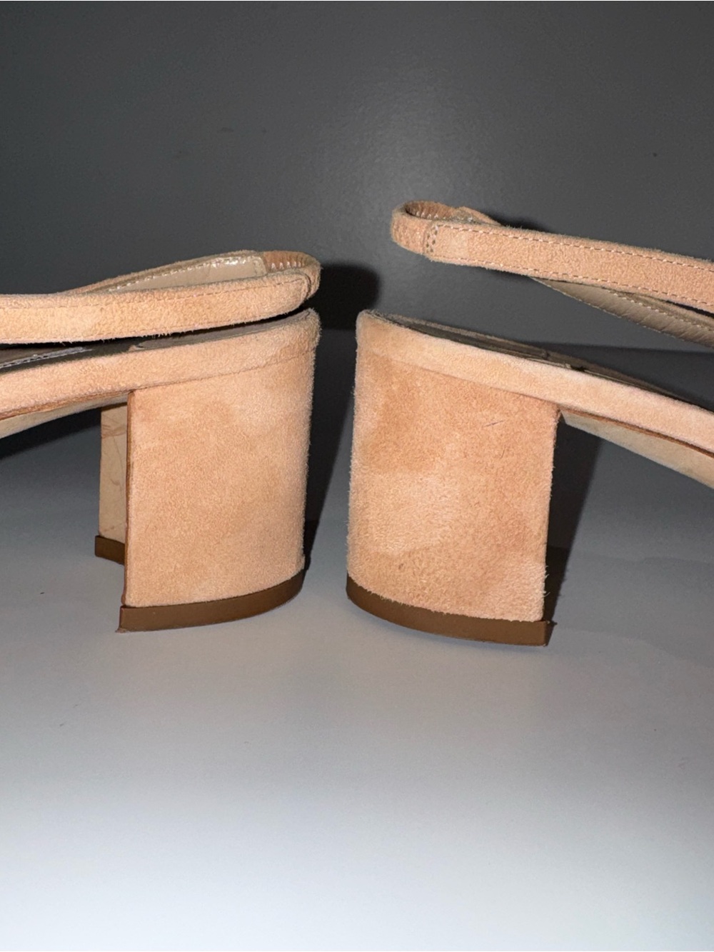 Manolo Blahnik Allurasa slingback block heels nude side 38.5 - Picture 7 of 11